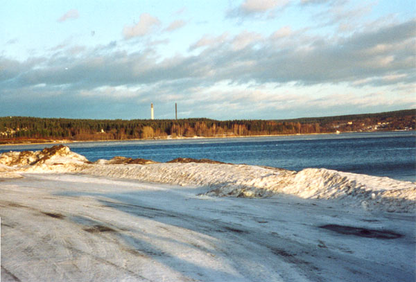 Oljehamn en fin dag i januari